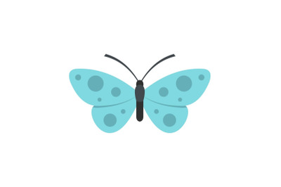 Butterfly icon, flat style.