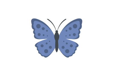 Spring butterfly icon, flat style.