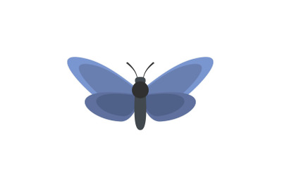 Light butterfly icon, flat style.