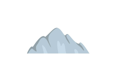 Beautiful mountain icon, flat style.