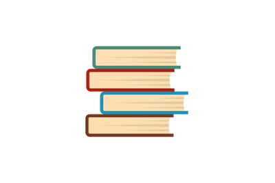 Book student icon, flat style