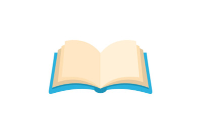 Book information icon, flat style