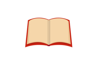 Book university icon, flat style