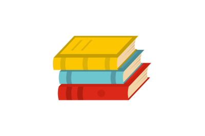 Book school icon, flat style