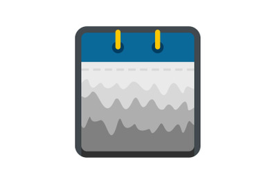 Calendar abstract icon, flat style