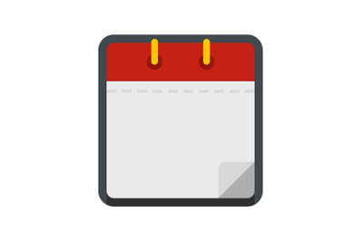 Calendar clean icon, flat style