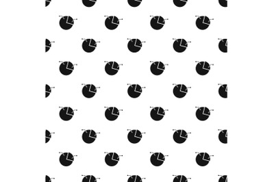 Pie chart pattern repeat vector
