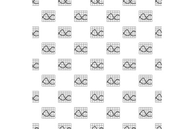 Finance chart pattern repeat vector