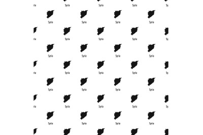 Syria map in black vector simple