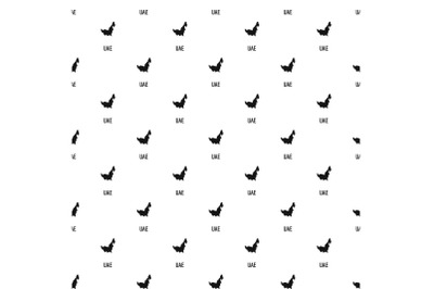 UAE map in black vector simple