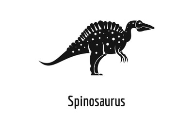 Spinosaurus icon, simple style.