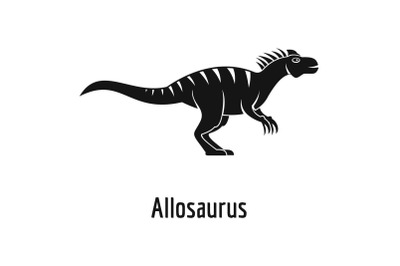 Allosaurus icon, simple style.