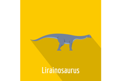 lirainosaurus icon, flat style.