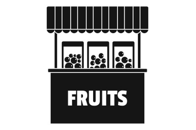 Fruits selling icon, simple style.