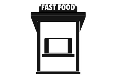 Fast food trade icon, simple style.