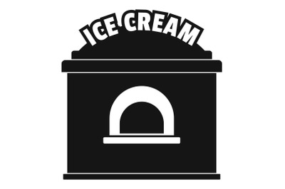 Ice creme trade icon, simple style.