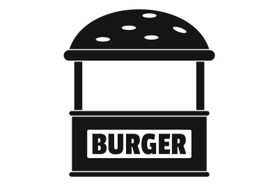 Burger trade icon, simple style.
