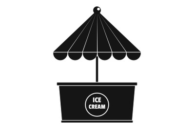 Ice creme icon, simple style.