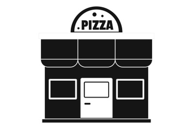 Pizza shop icon, simple style.