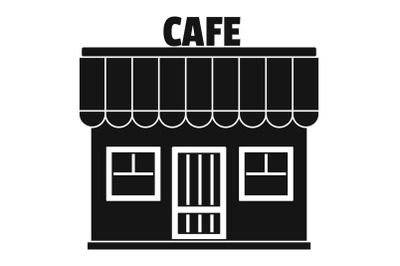 Cafe icon, simple style.