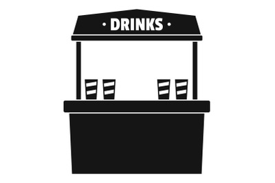 Drinks selling icon, simple style.