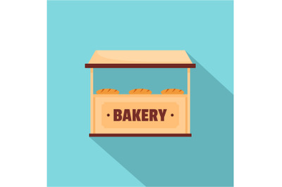 Bakery icon, flat style.