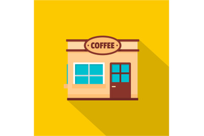 Coffee trade icon, flat style.