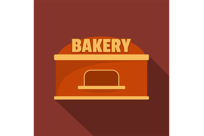 Bakery trade icon, flat style.