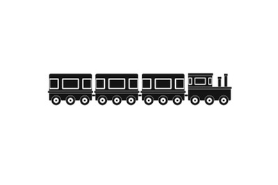 Train icon, simple style.