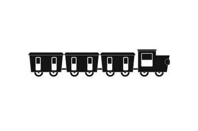 Reserved carriages icon, simple style.