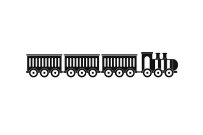 Sedentary train icon, simple style.