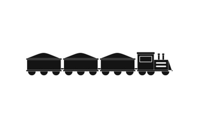 VIP train icon, simple style.