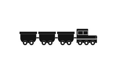 freight wagons icon, simple style.