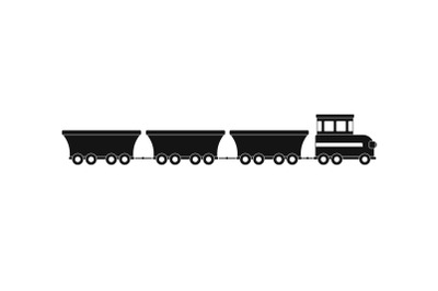 commercial train icon, simple style.