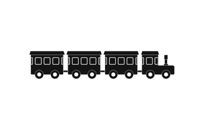 Children train icon, simple style.