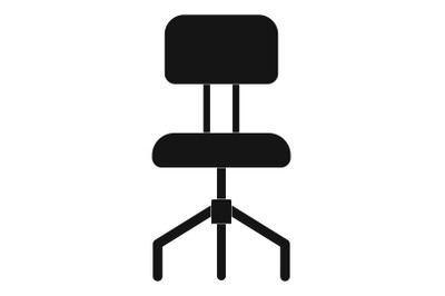 Hard chair icon, simple style.