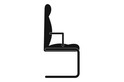 Chair icon, simple style.