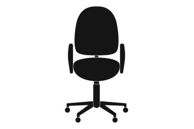 Work chair icon, simple style.