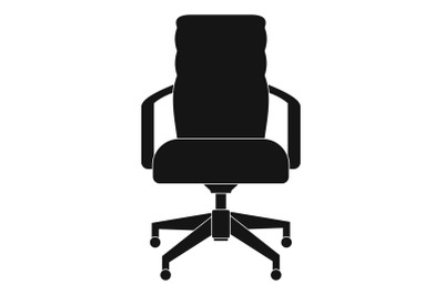 Office chair icon, simple style.