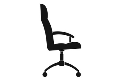 Office armchair icon, simple style.