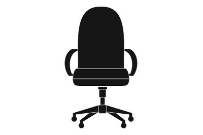 Comfortable armchair icon, simple style.