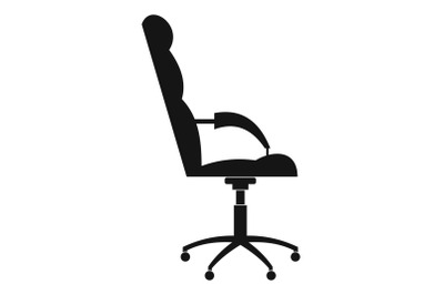 Armchairwith armrests icon, simple style.
