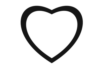 Fearless heart icon, simple style.