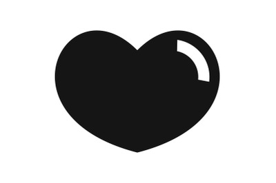 Loving heart icon, simple style.