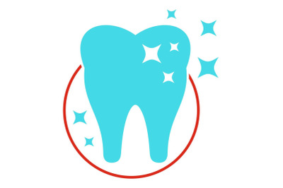 Molar icon, flat style.