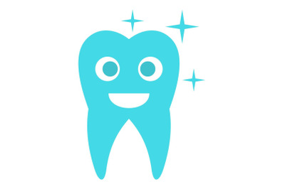 Caried tooth icon, flat style.