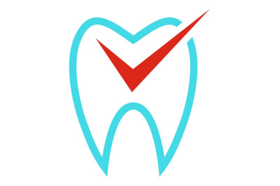 Tooth curve icon, flat style.