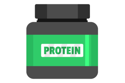 Protein icon, flat style.