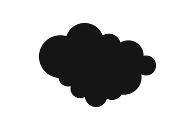 Cloud of precipitation icon, simple style.