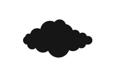 Upper cloud icon, simple style.